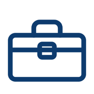 Icône réparation en atelier : caisse à outils